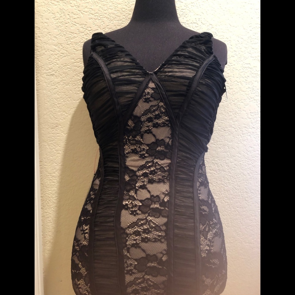 Bebe fitted lace dress